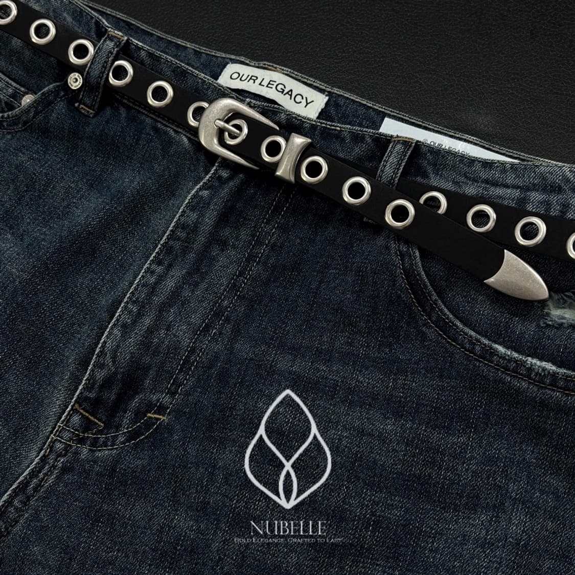 🌗 Vegetable eyelet belt / 아일렛 웨스턴 벨트 상품이미지3