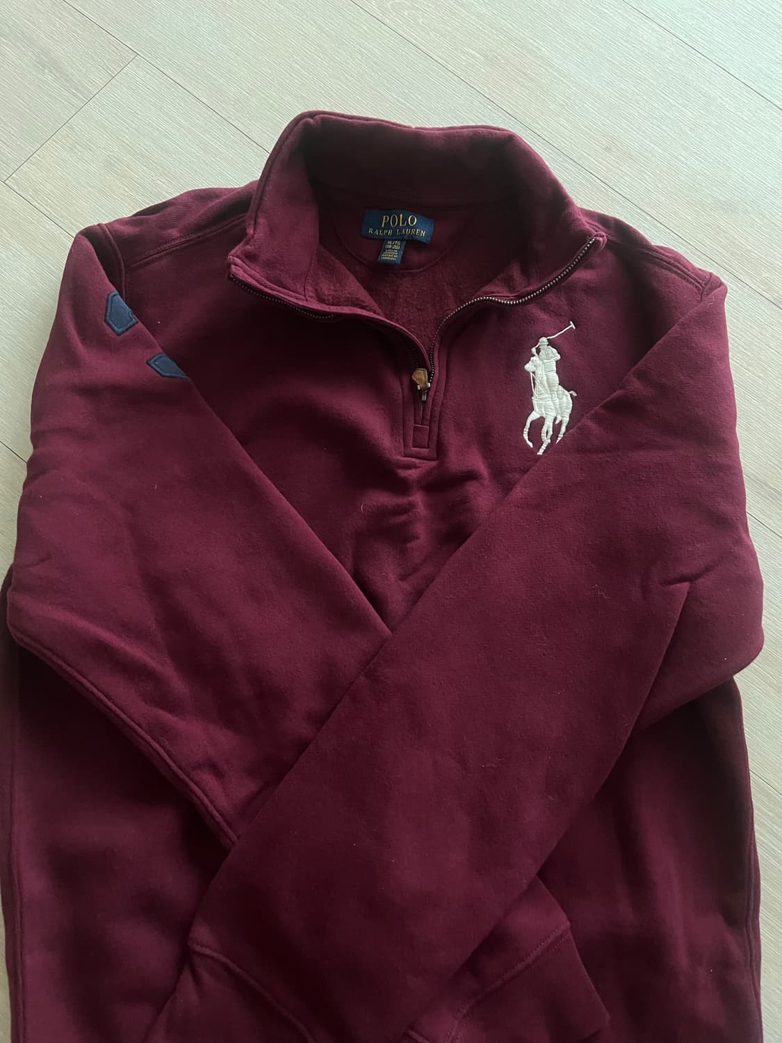 폴로 맨투맨 버건디 상품이미지4