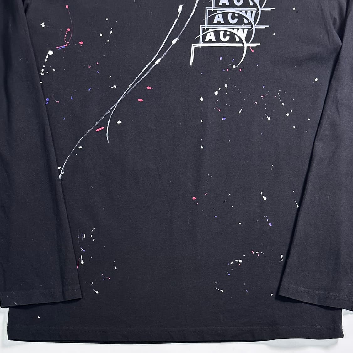 어콜드월 페인티드 블랙 롱 슬리브 상품이미지3