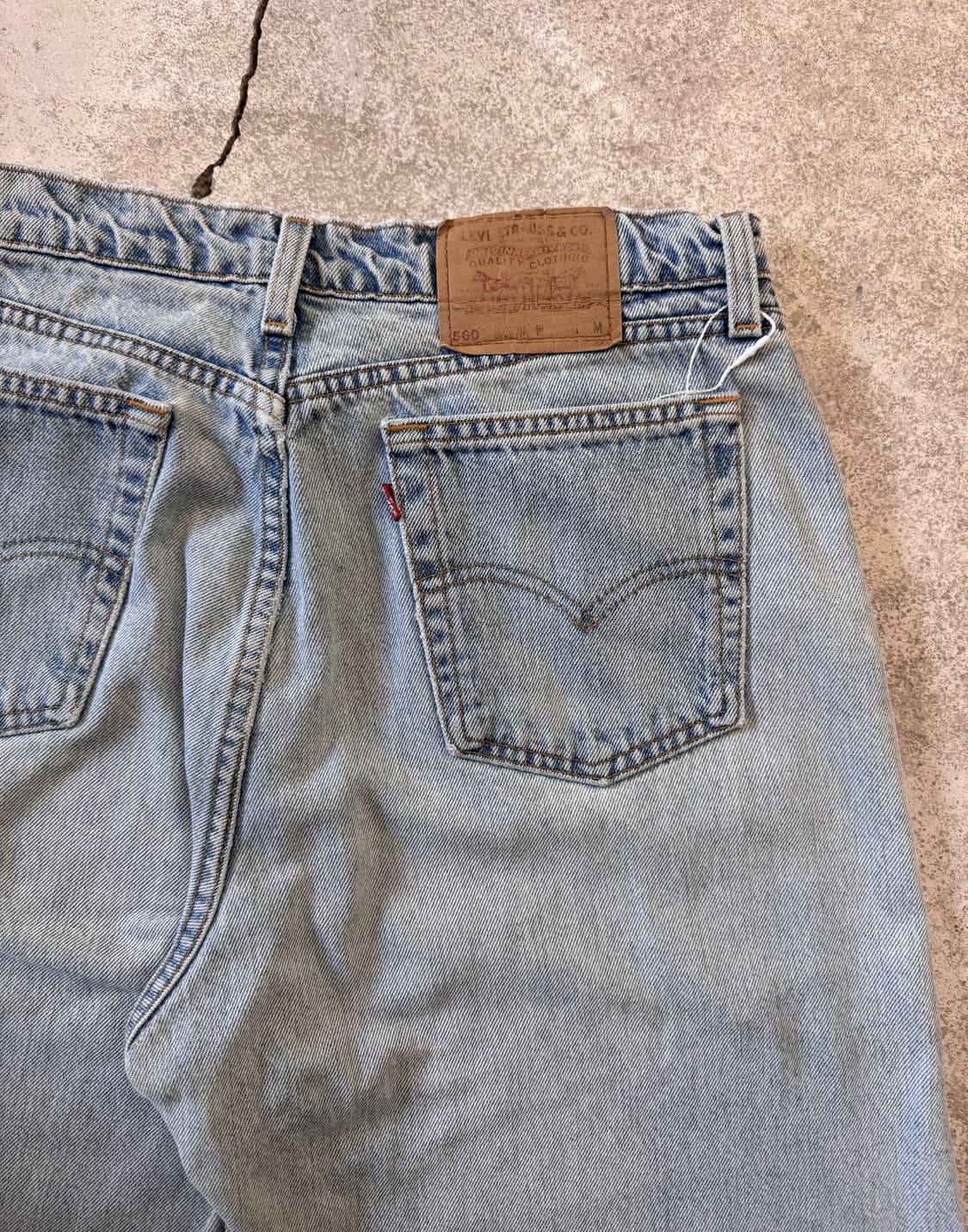 90s 리바이스560 데님팬츠 made in usa 상품이미지6