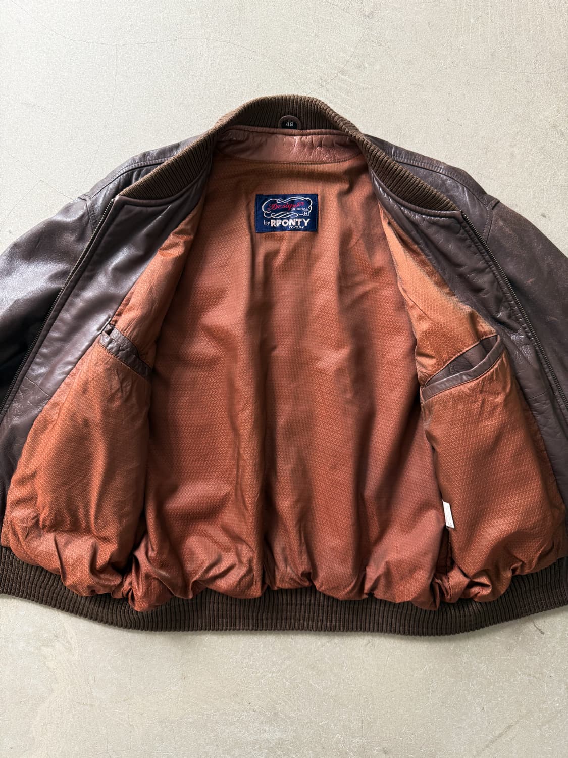 Rponty sheepskin leather Bomber jacket 상품이미지6
