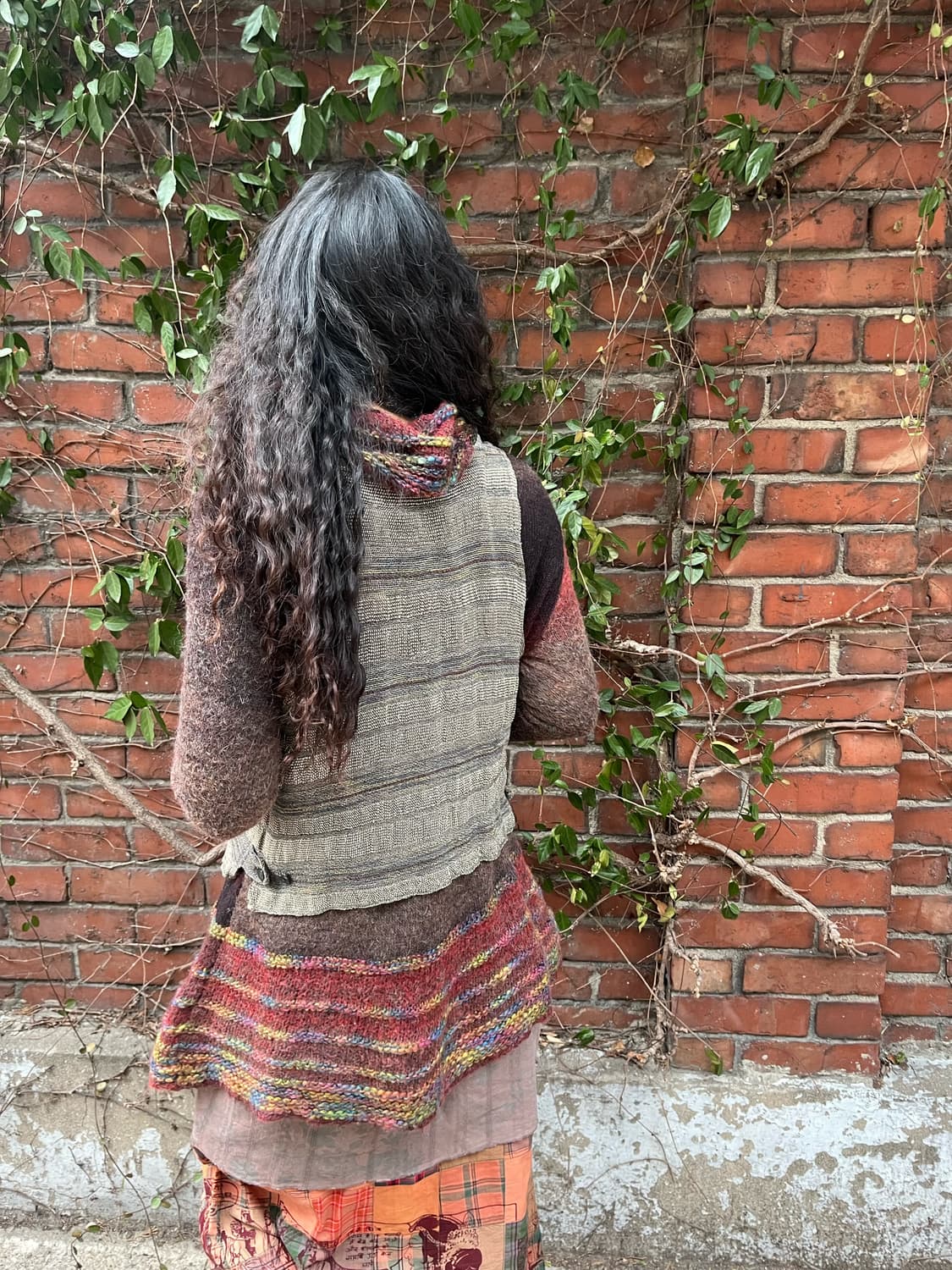 빈티지 줄무늬 베스트 상품이미지3