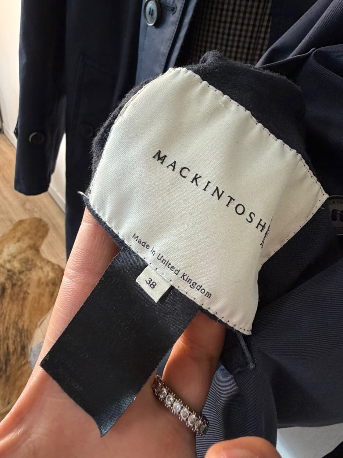 매킨토시 리버시블 하운드투스 코트 상품이미지8