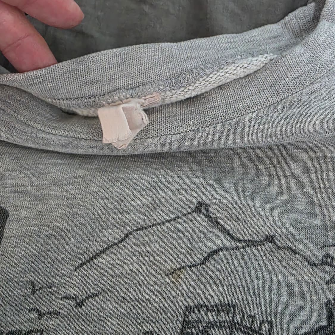 [OS] 70-80s 트루빈티지 만리장성 래글런 스웻 맨투맨 상품이미지3