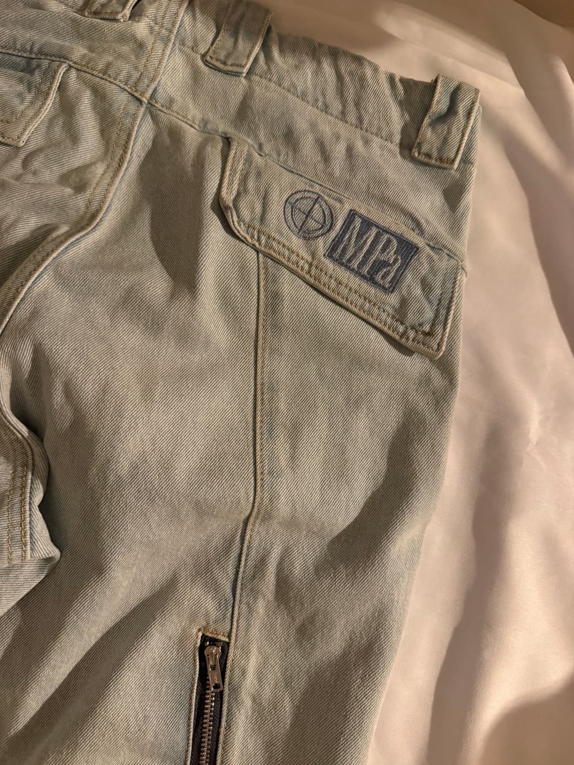 플라스틱프로덕트 MPa 웨이브 지퍼 팬츠 스틸블루 상품이미지5