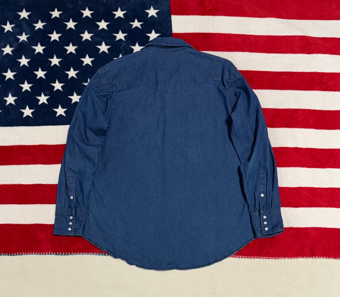 랭글러웨스턴데님셔츠 Wrangler western shirt 빈티지셔츠 상품이미지9