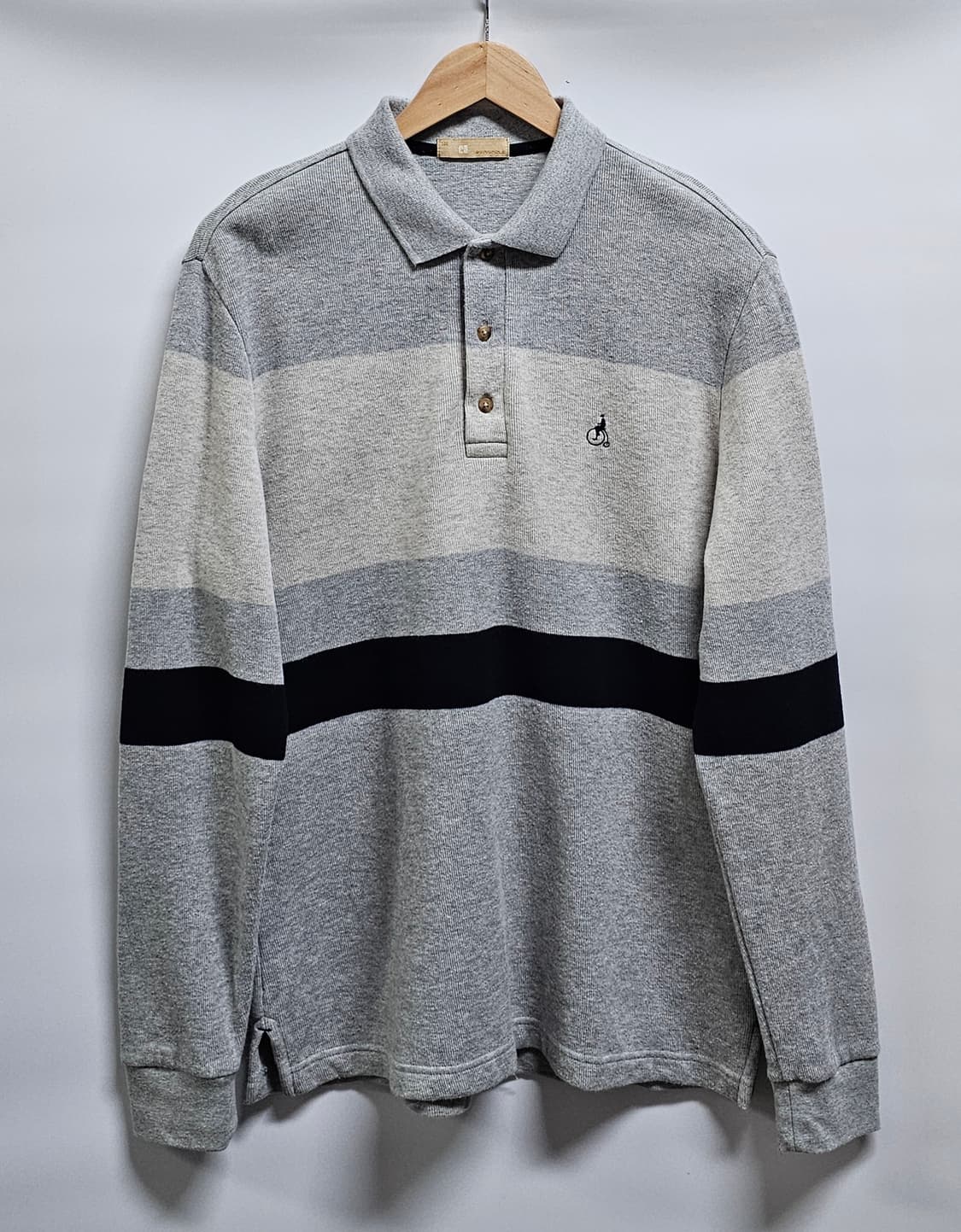 빈폴 컬러블록 긴팔카라티 100 상품이미지1