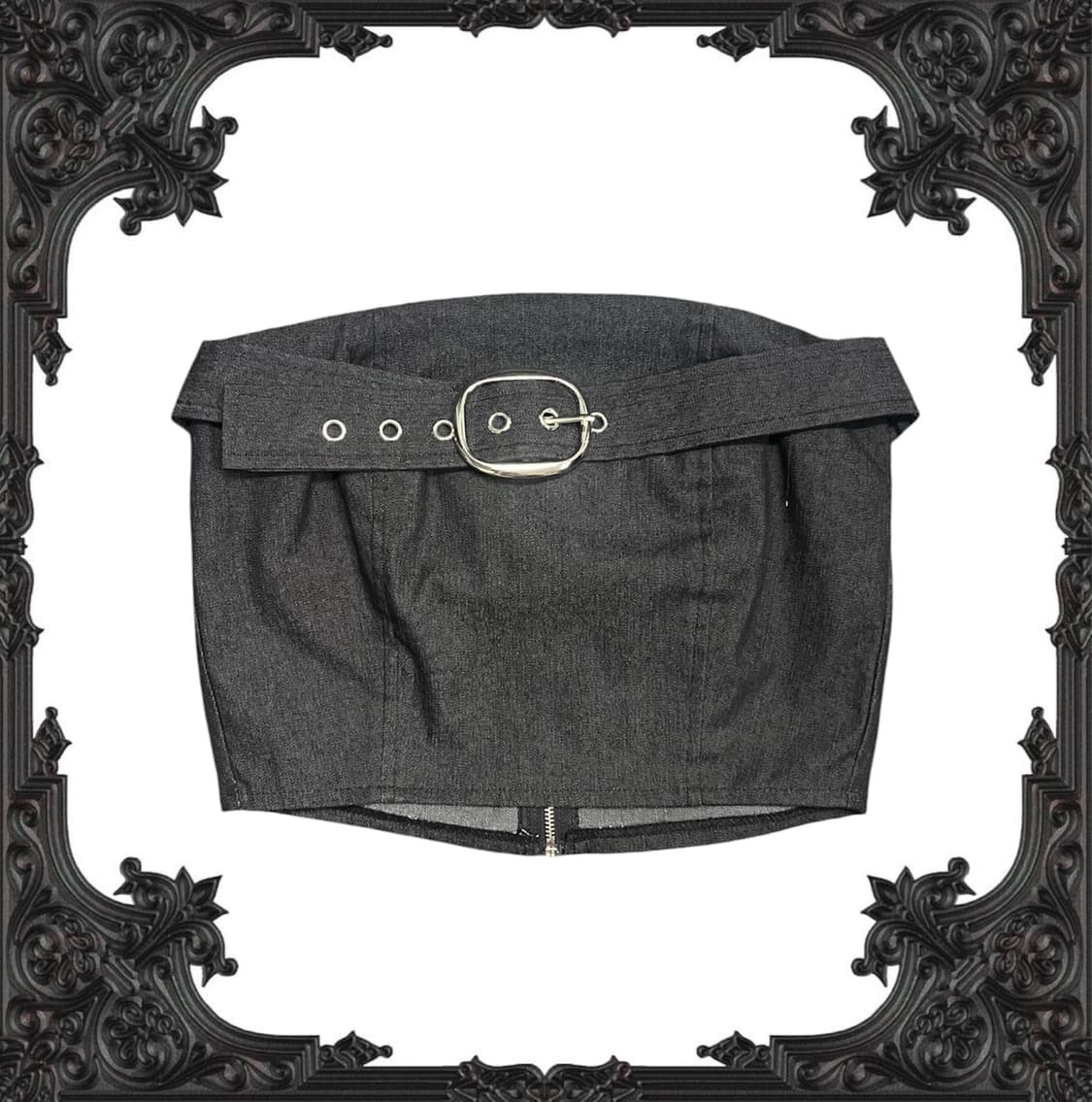 denim belt top 상품이미지1