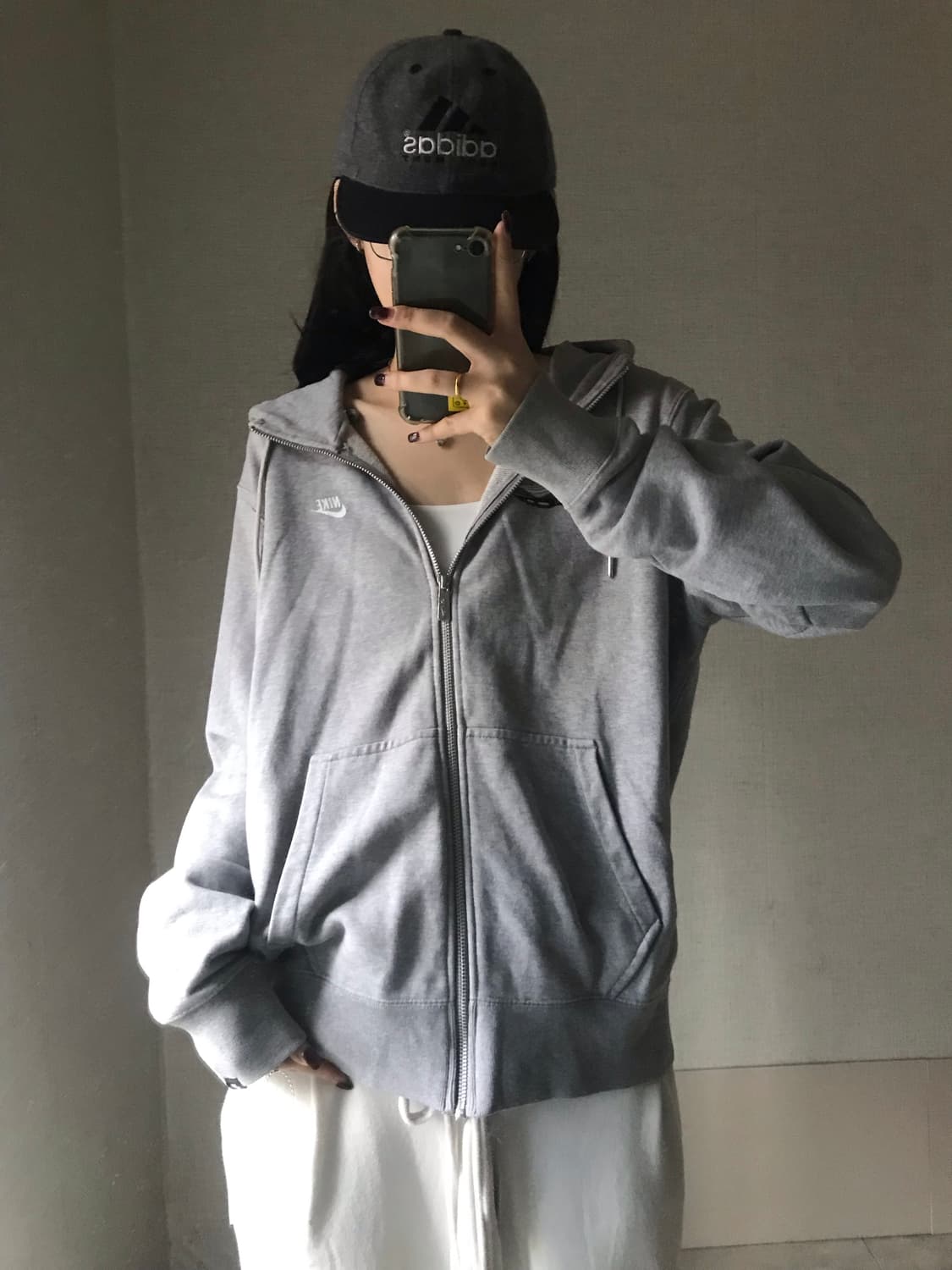 나이키 그레이 슈즈 후드집업 상품이미지5