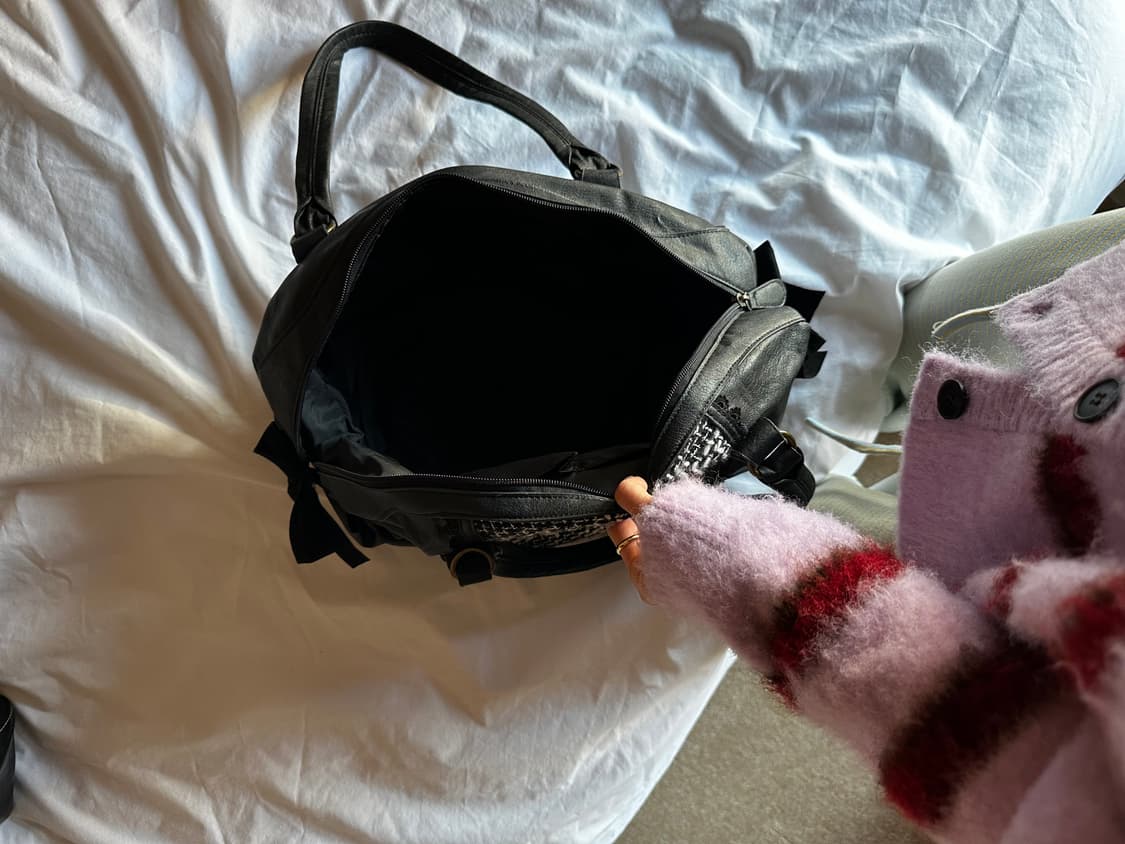 트위드 보우 백 (희귀템) 상품이미지5