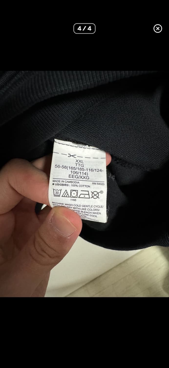 yzy gap 이지갭 퍼펙트후디 블랙 XXI 상품이미지4