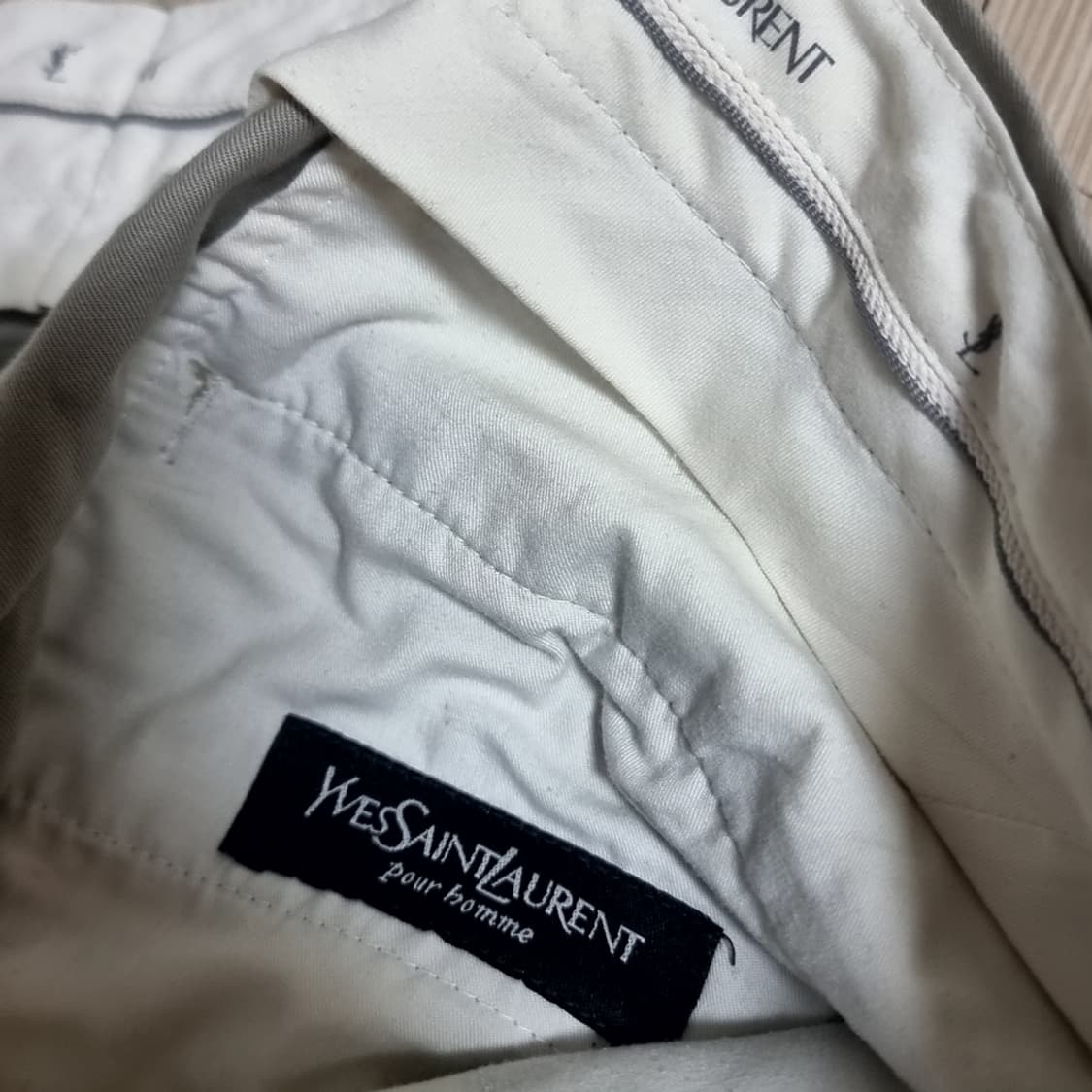 한국제80- 90년대 쌍방울 입생로랑 플리츠 남성 면바지(36-38) 상품이미지3