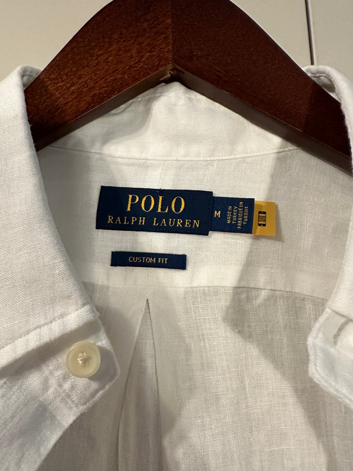 POLO 랄프로렌 화이트 린넨 셔츠 (거의새것) 상품이미지5