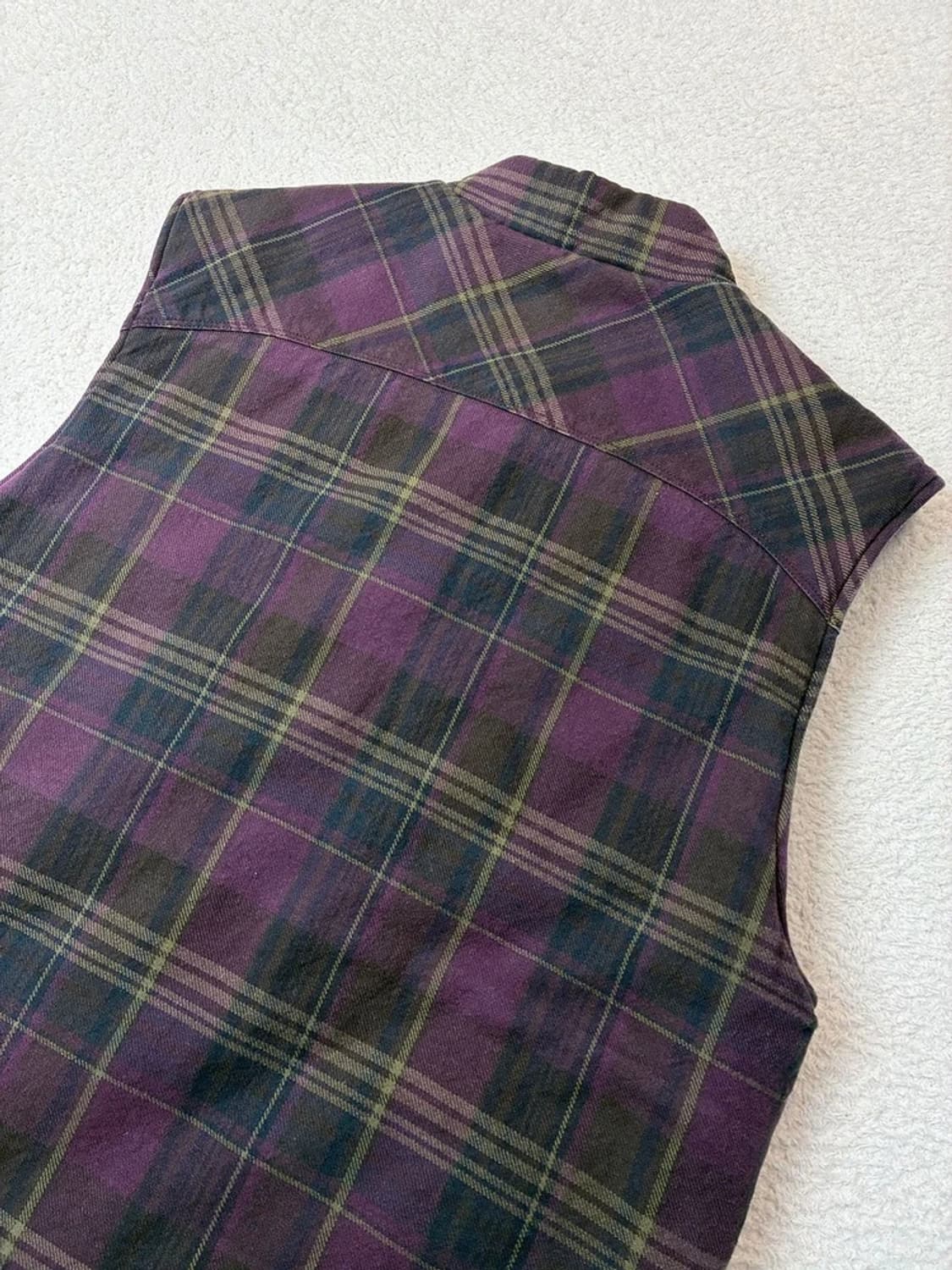 폴스미스 PSJE 11's 피그먼트 퍼플 타탄 체크 베스트 PN6208 상품이미지6