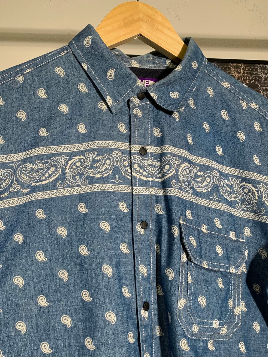 노스페이스 퍼플라벨 페이즐리 셔츠 상품이미지2