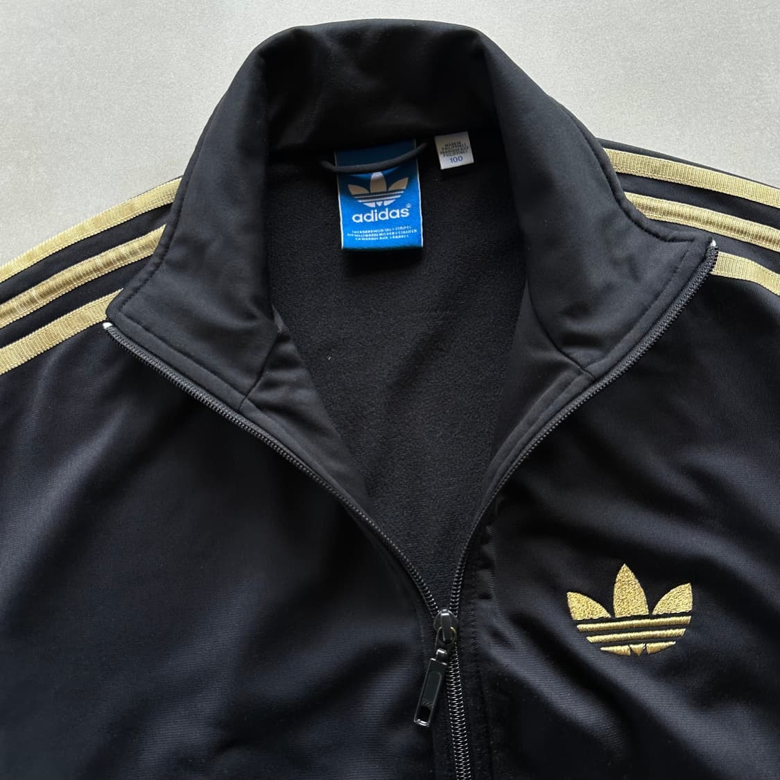 [L]아디다스 구형 파이어버드 검골 골드 트랙탑 져지 상품이미지5