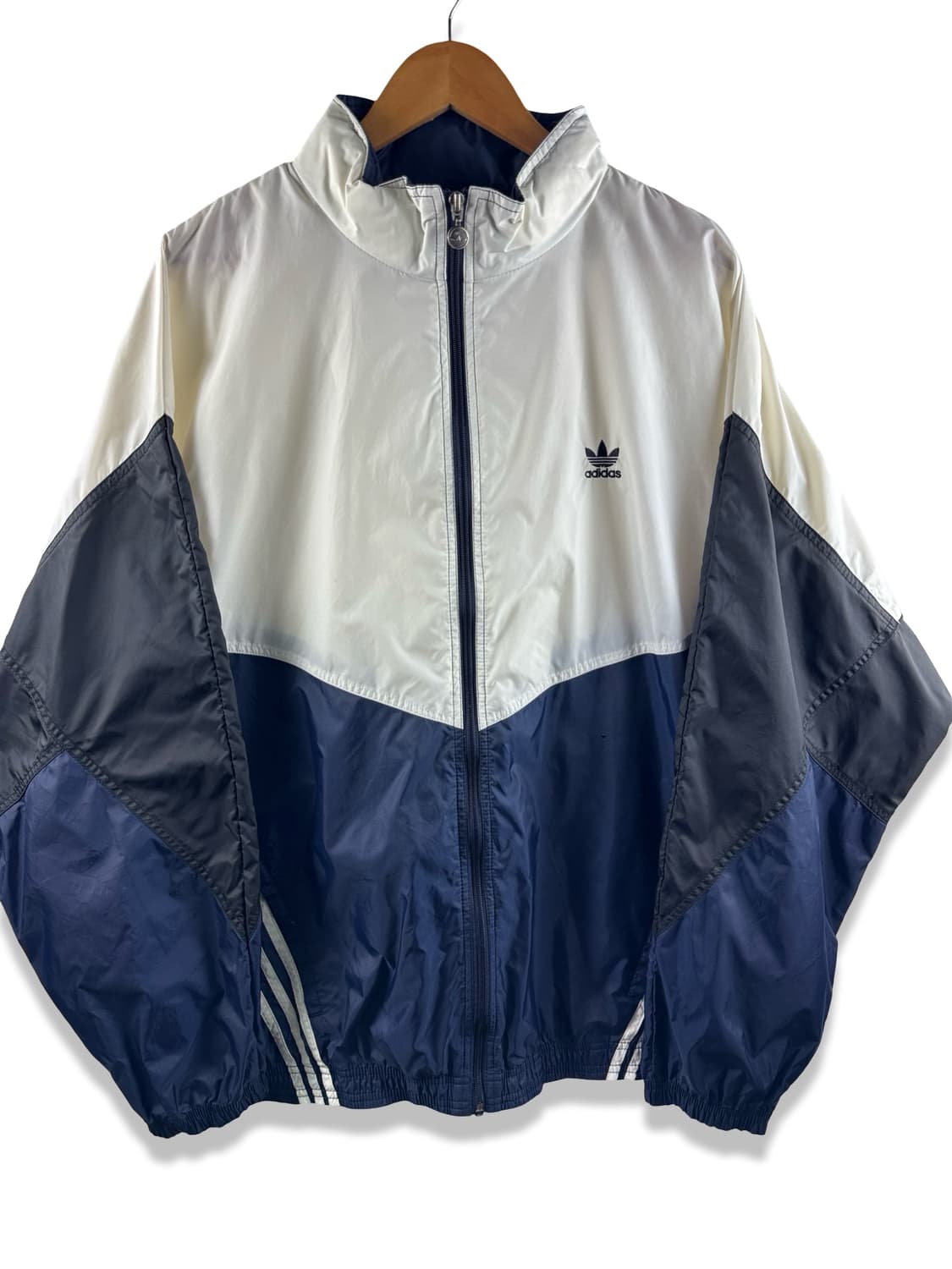 80S ADIDAS 올드스쿨 네이비 블랙 나일론 자켓2917 상품이미지1
