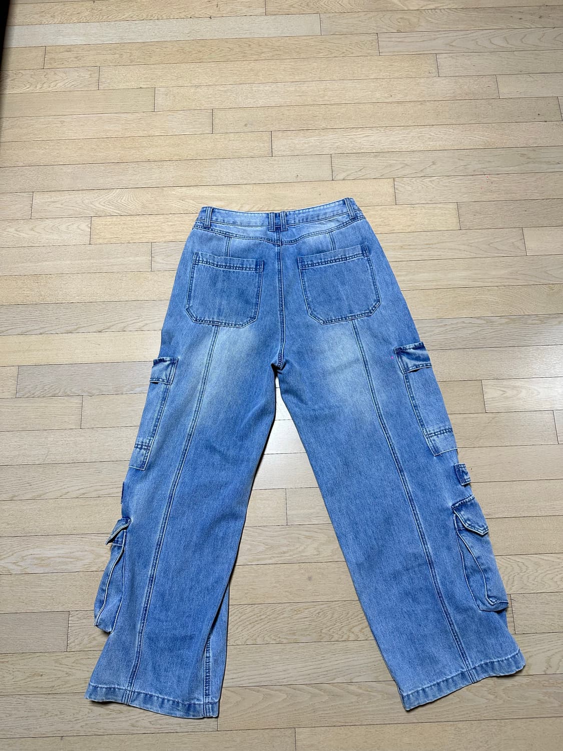 인사일런스 더블 포켓 워크 데님 팬츠 BLUE (S) 상품이미지5