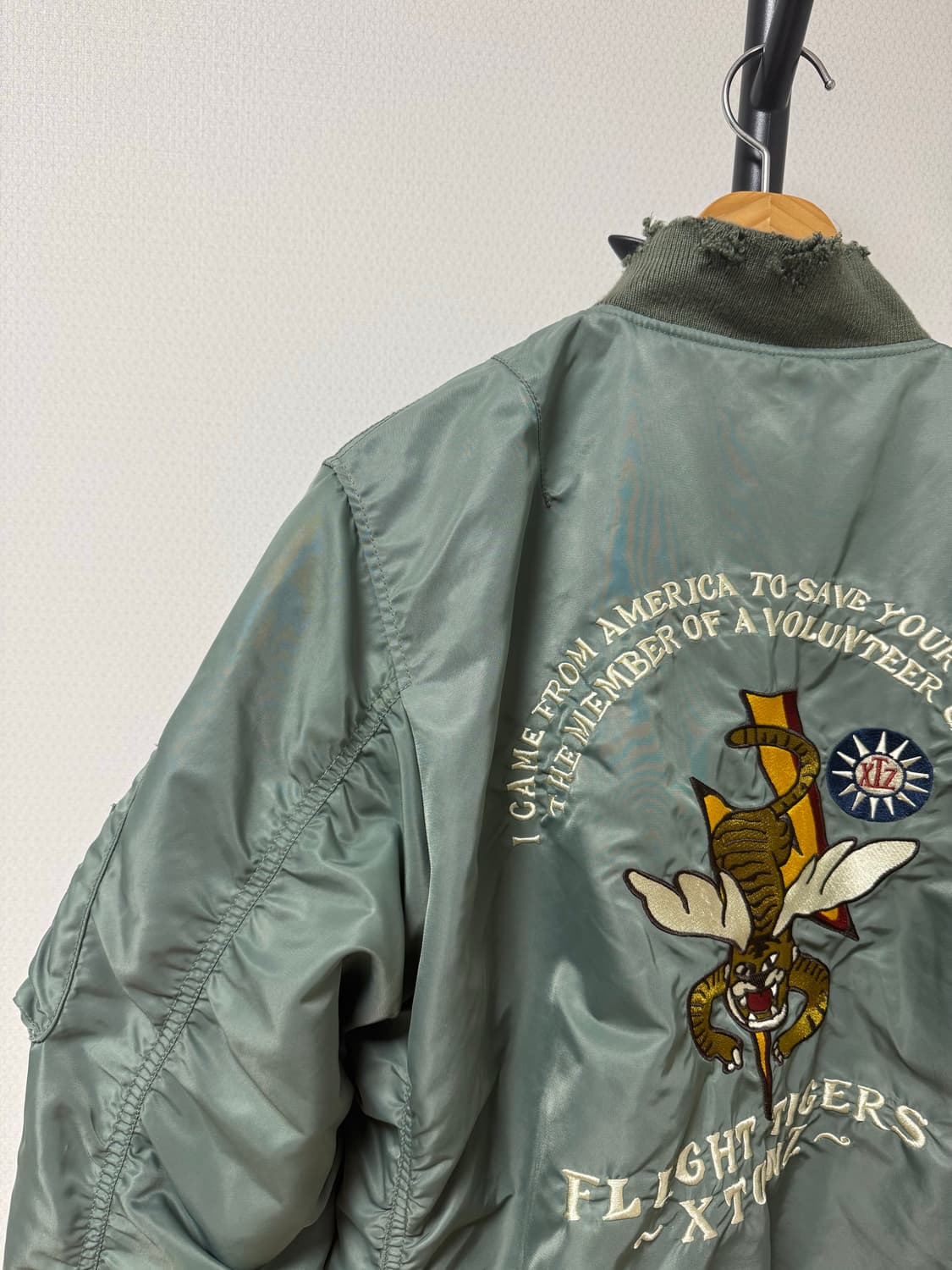 빈티지 ma-1 xtonz 항공 자켓 상품이미지7