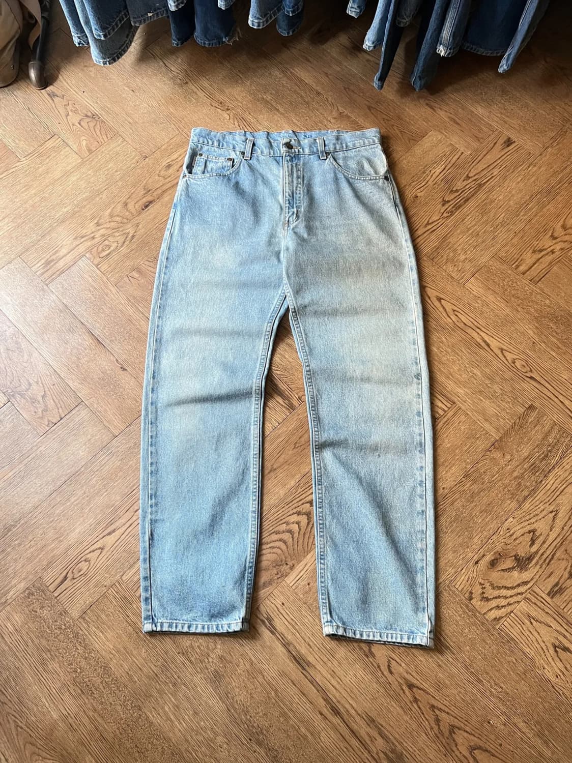 [34]칼하트 USA 빈티지 워싱 워크 데님 팬츠 상품이미지1