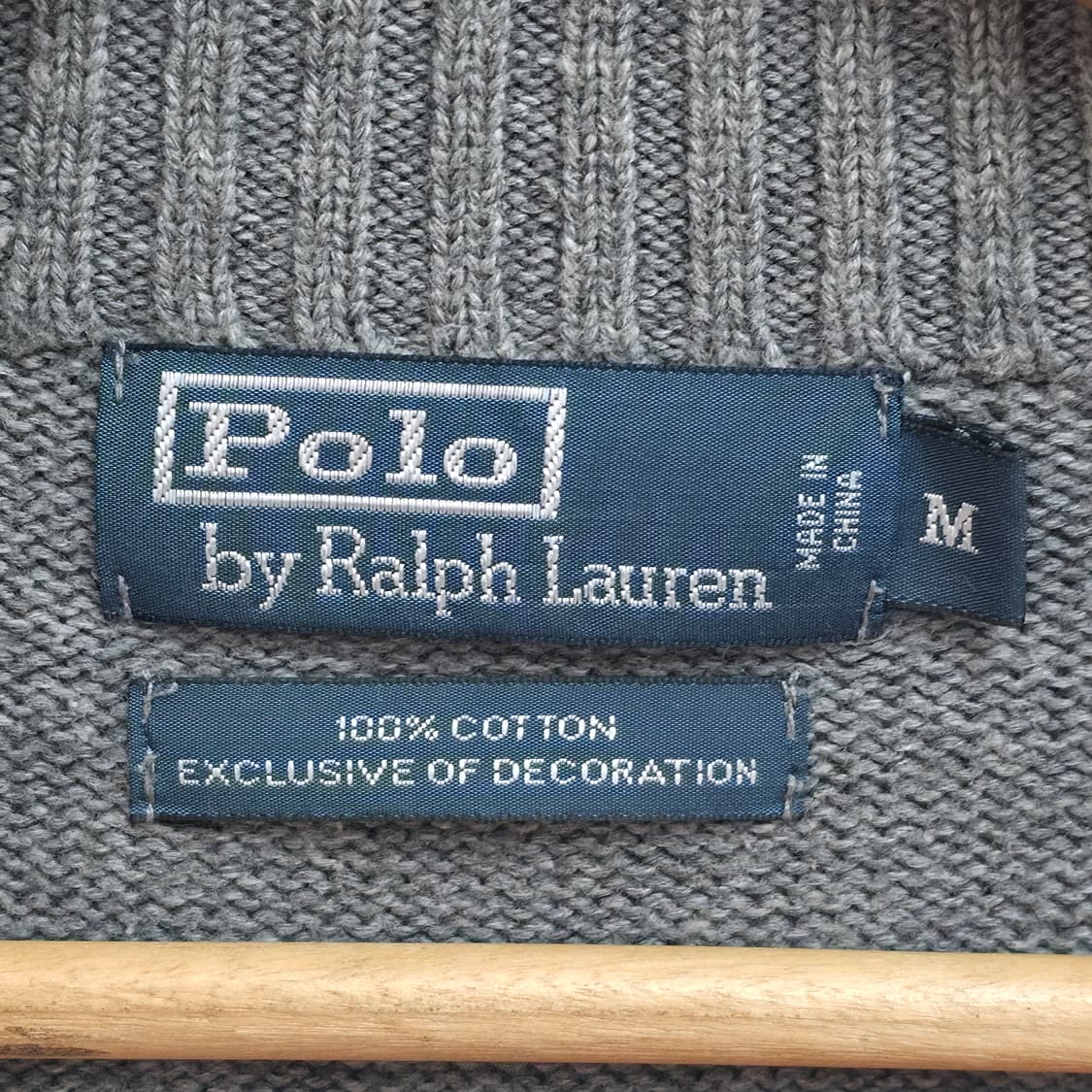 [M] 폴로 랄프로렌 쿼터집업 니트 그레이 상품이미지5