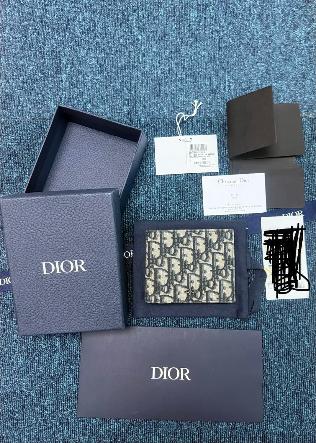 디올 오블리크 반지갑 상품이미지1