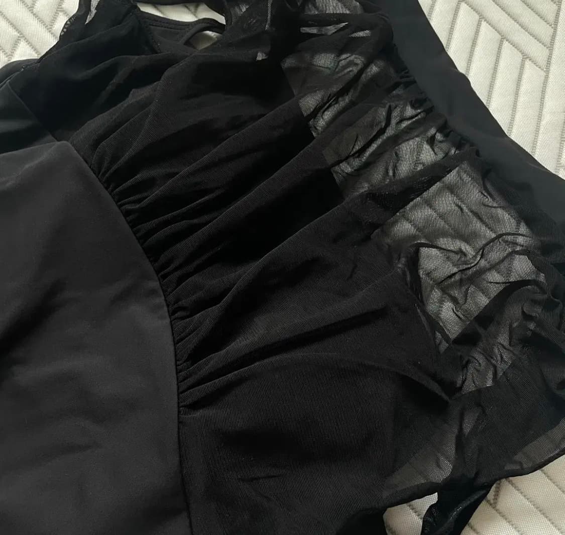 인더무브 입시의상 홀터넥 레오타드 블랙 S 연영과 블랙스완 상품이미지3