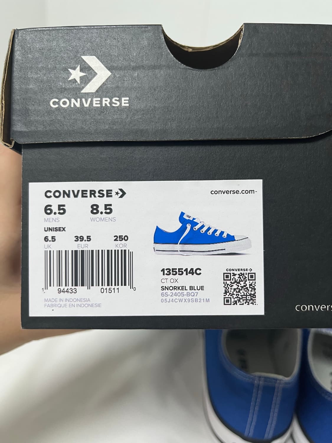 택달림 / 컨버스 정품 신발 척테일러 올스타 스노클 블루 CONVERSE 상품이미지10