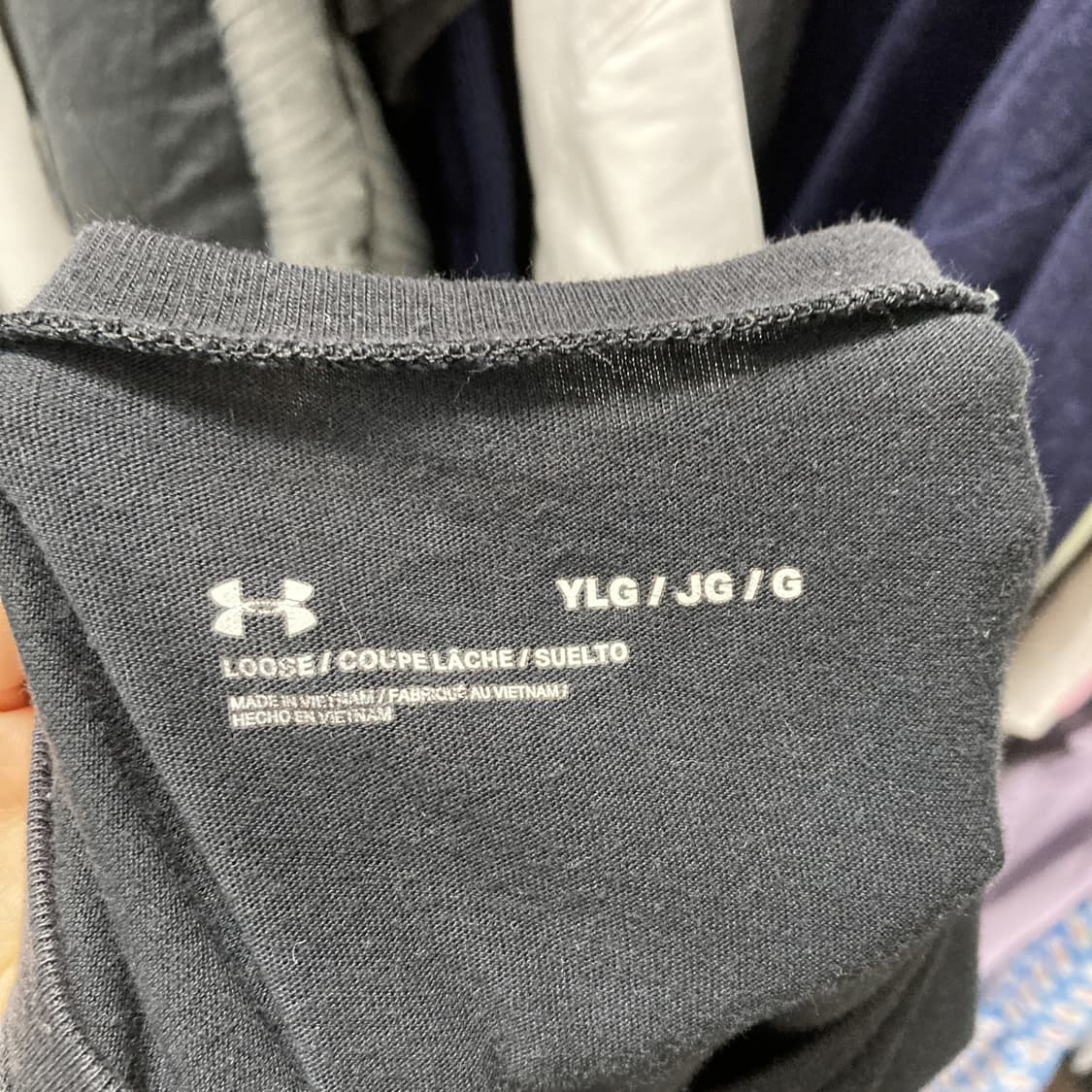 언더아머 여성반팔티셔츠 면 블랙 S  상품이미지4