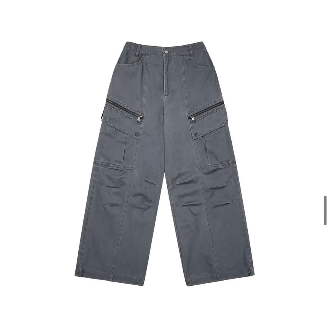 아캄 knee pin-tuck zippered Cargo pants 상품이미지2