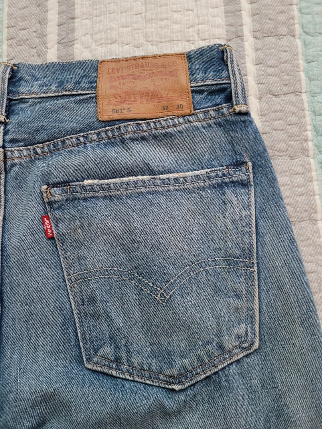 리바이스 501S. 디스디테일 중청워싱 스키니진. 31사이즈 상품이미지8