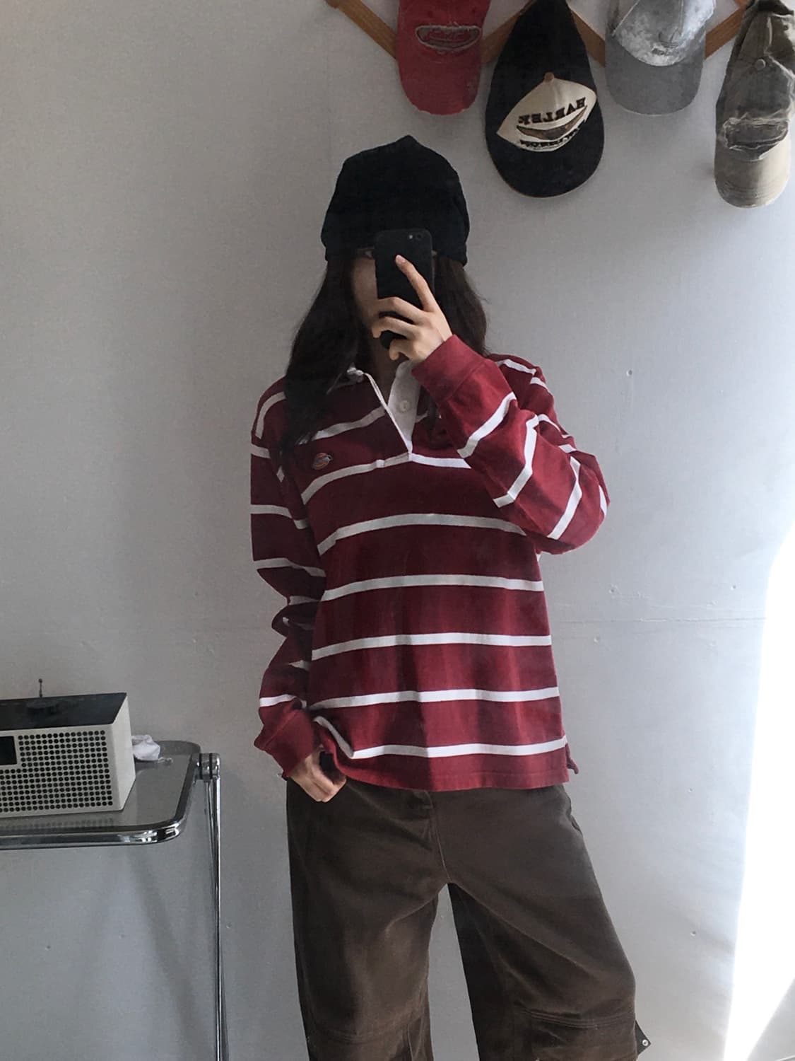 디키즈 스트라이프 롱슬리브 카라티 상품이미지1