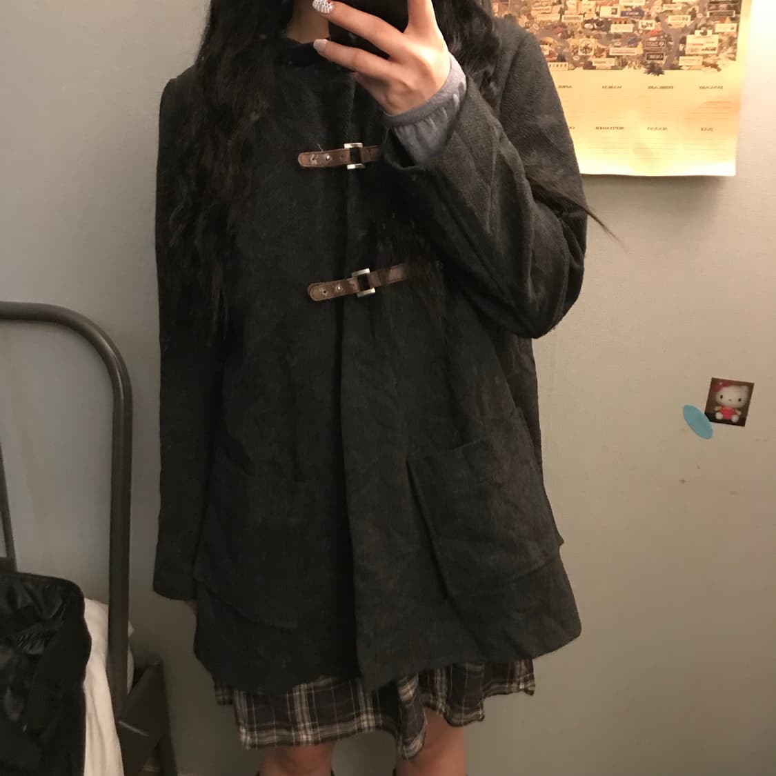 나눔🫧JPN Vintage 하구미 모리걸 버클 코트 상품이미지1