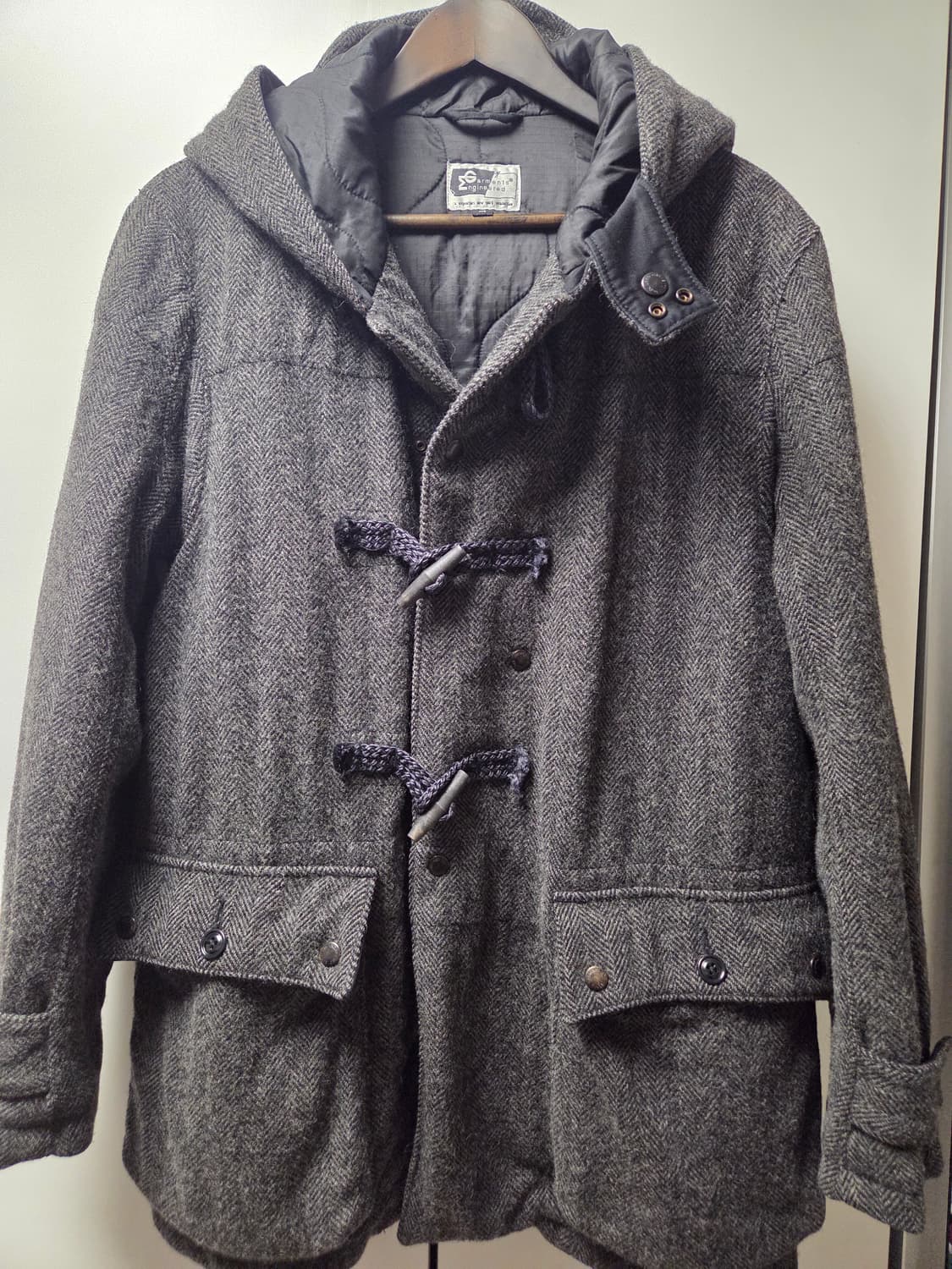 엔지니어드 가먼츠 헤링본 울 더플 코트 (누빔안감) 상품이미지1