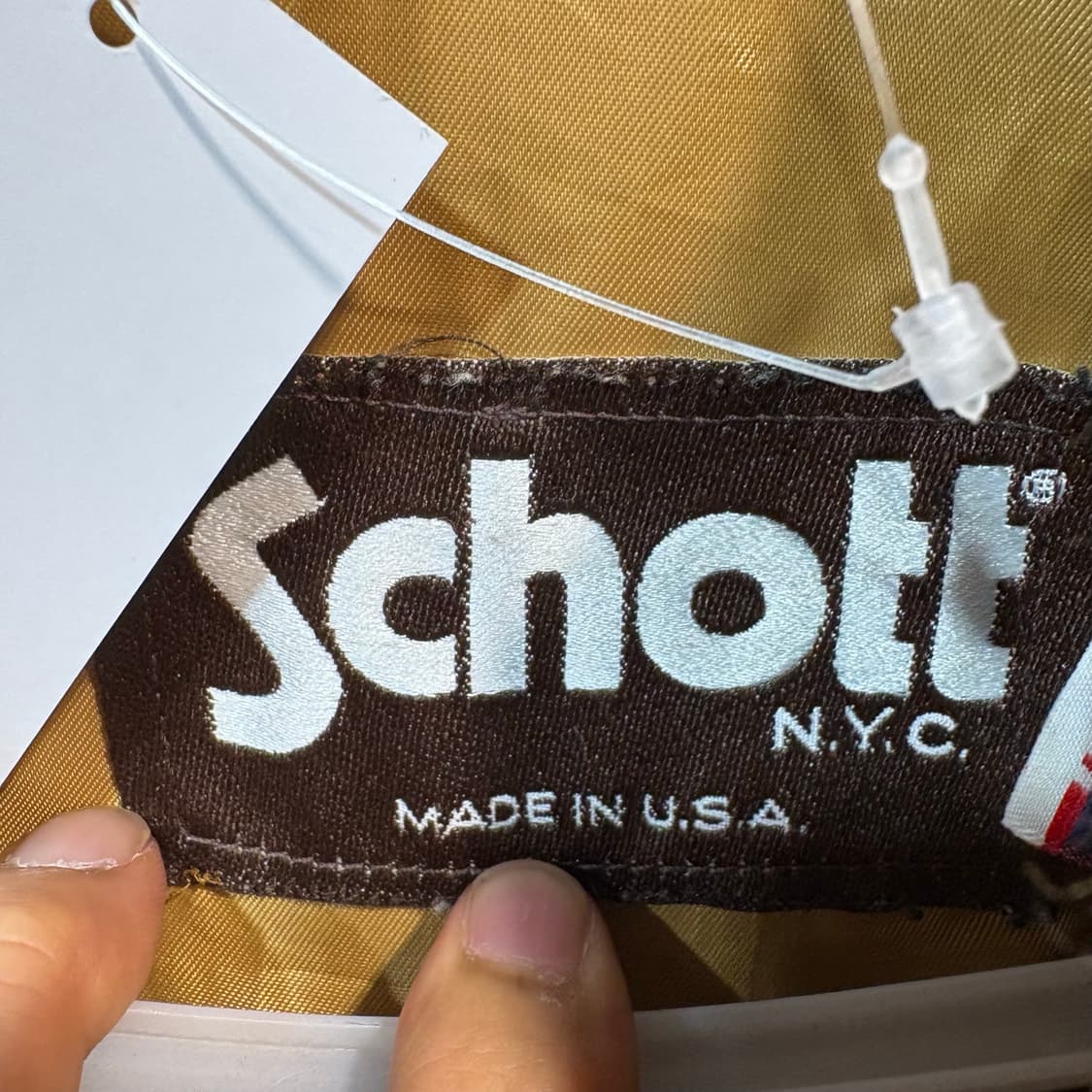[40] Schott 쇼트 빈티지 스웨이드 블루종 상품이미지6