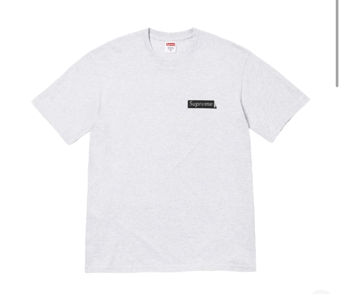 슈프림 스태틱 티셔츠 애쉬 그레이 S 상품이미지1