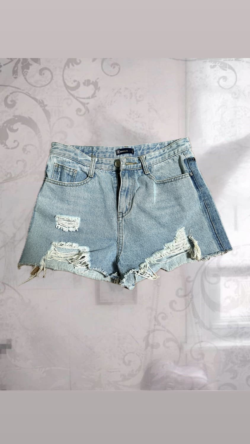 Line denim short pants 상품이미지1