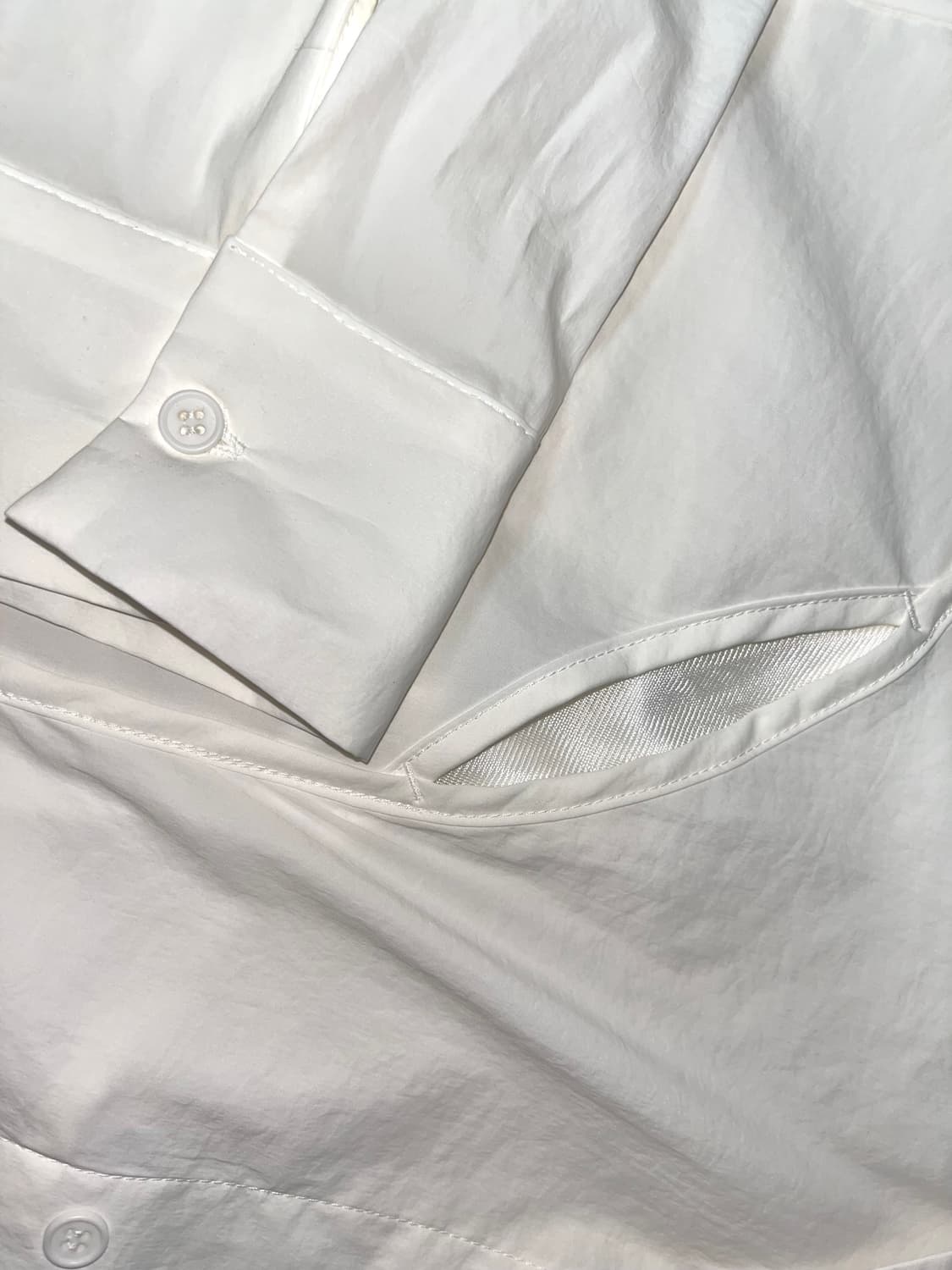 OJOS 오호스 체크홀셔츠 화이트 사이즈2 상품이미지4