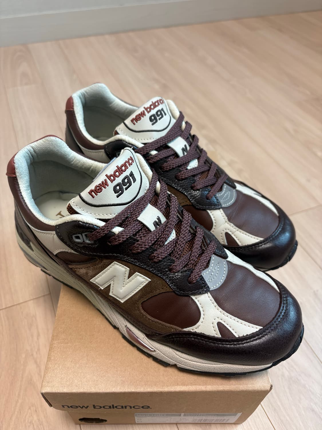 뉴발란스 991 M991GBI 브라운 260mm 새상품급 상품이미지1