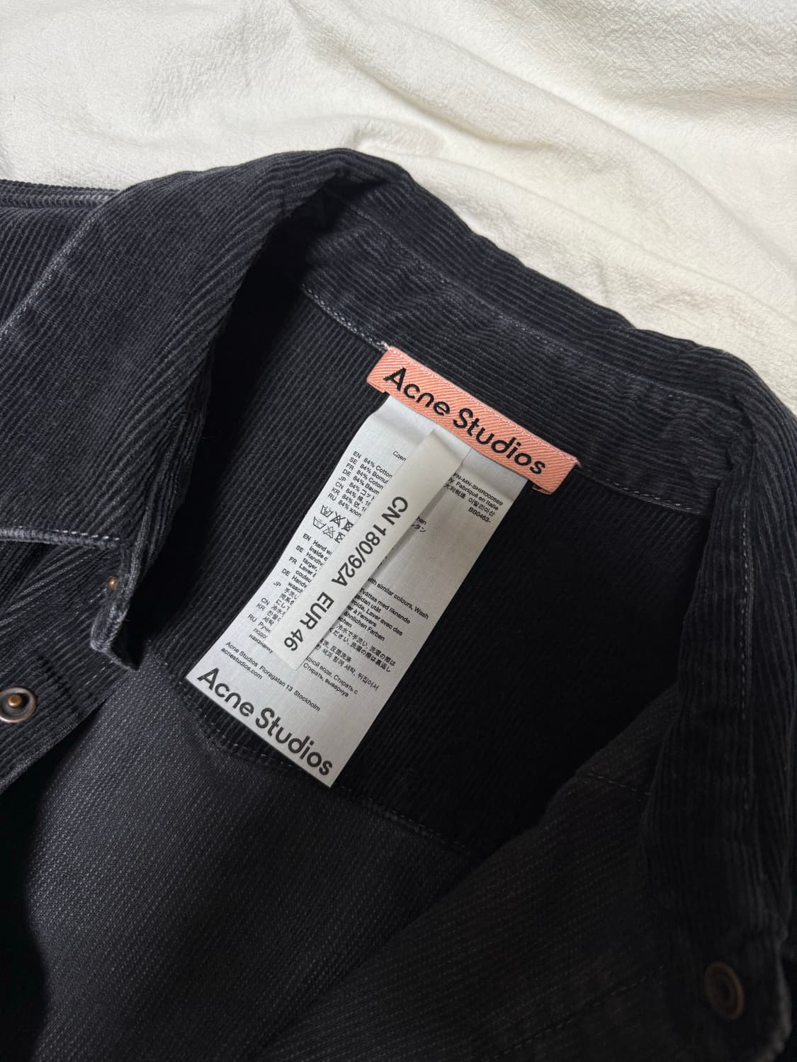 아크네 코듀로이 셔츠 자켓 상품이미지2