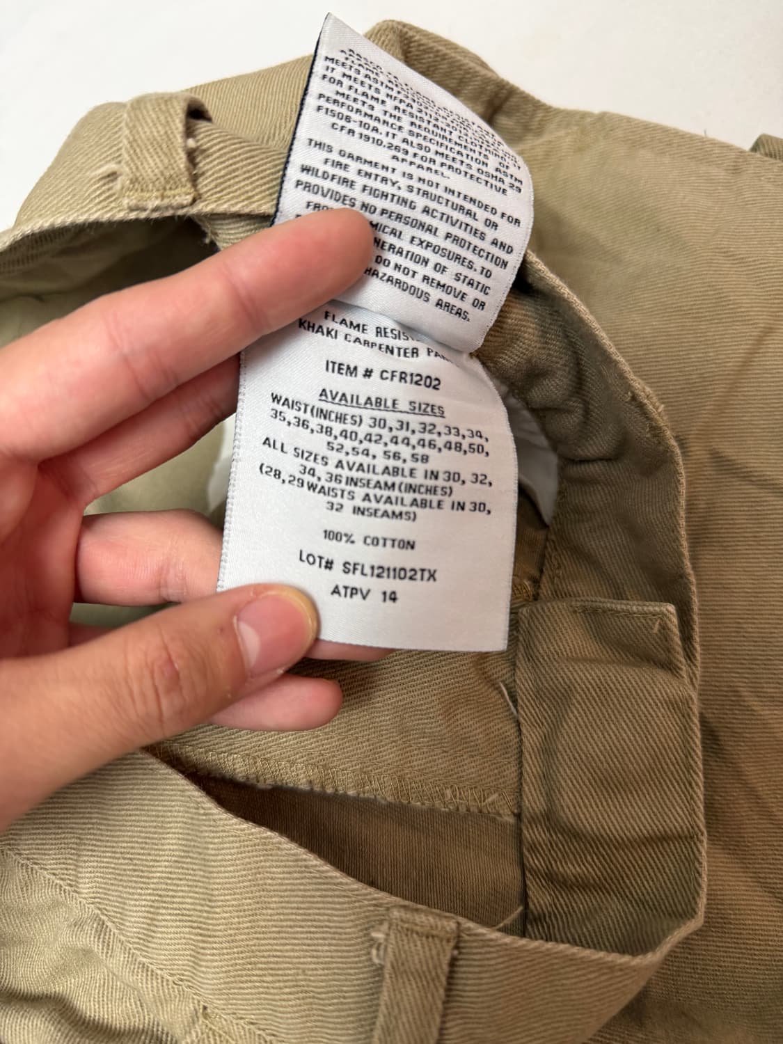 RASCO 플레임 로고 빈티지 카펜터 팬츠 베이지 상품이미지7