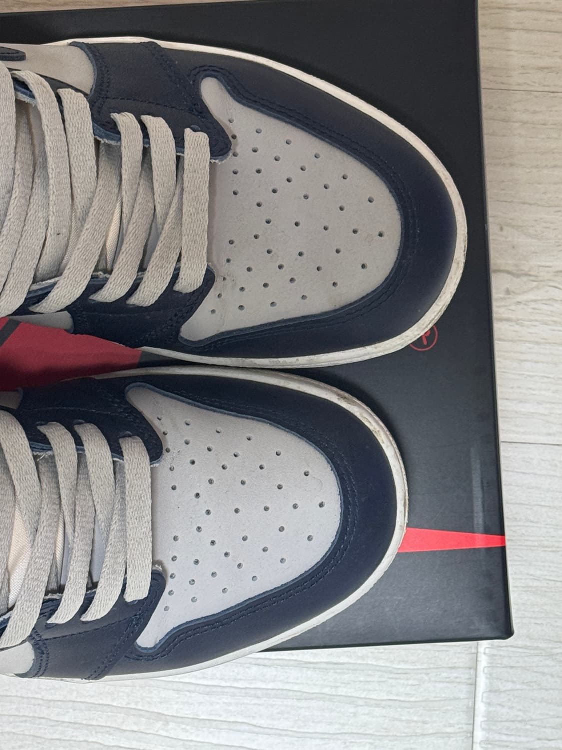 조던 1 하이 컬리지 니이비(조지타운) 상품이미지5