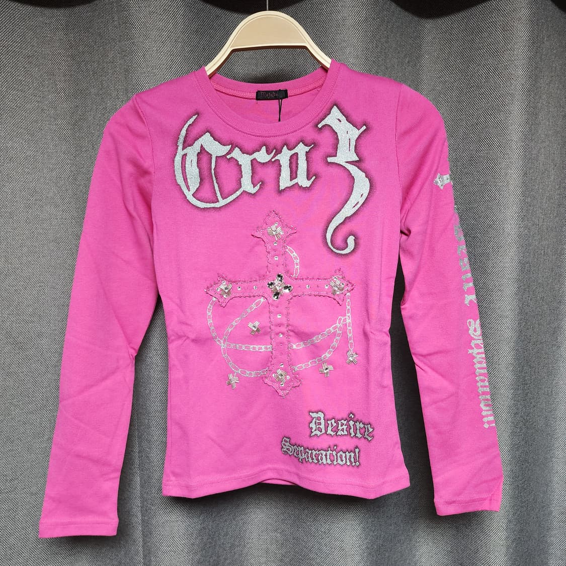 마조리카 펑크 키치 핑크 롱슬리브 상품이미지2