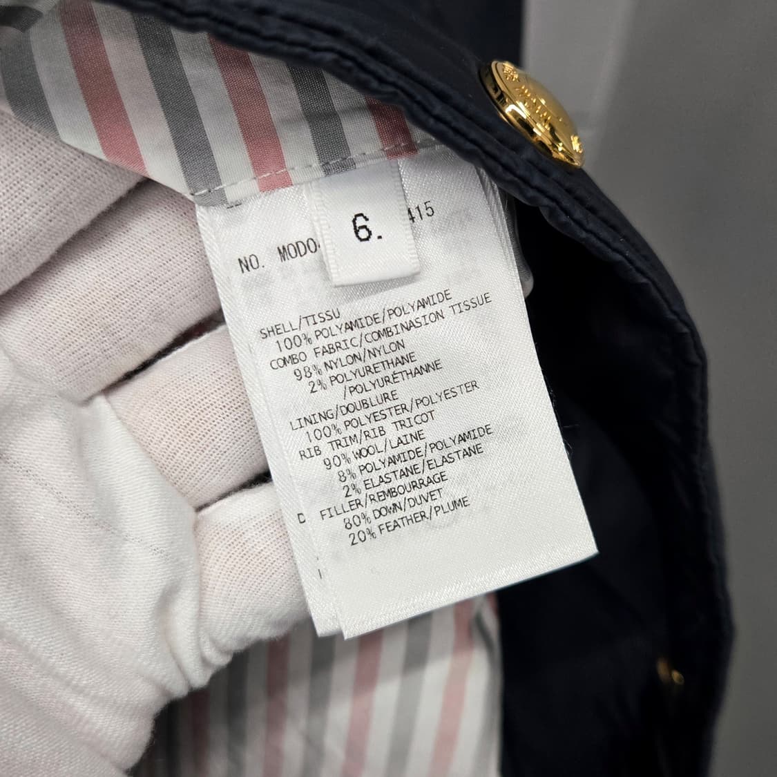 톰브라운 4BAR 금장 후드 롱패딩 6사이즈 상품이미지6