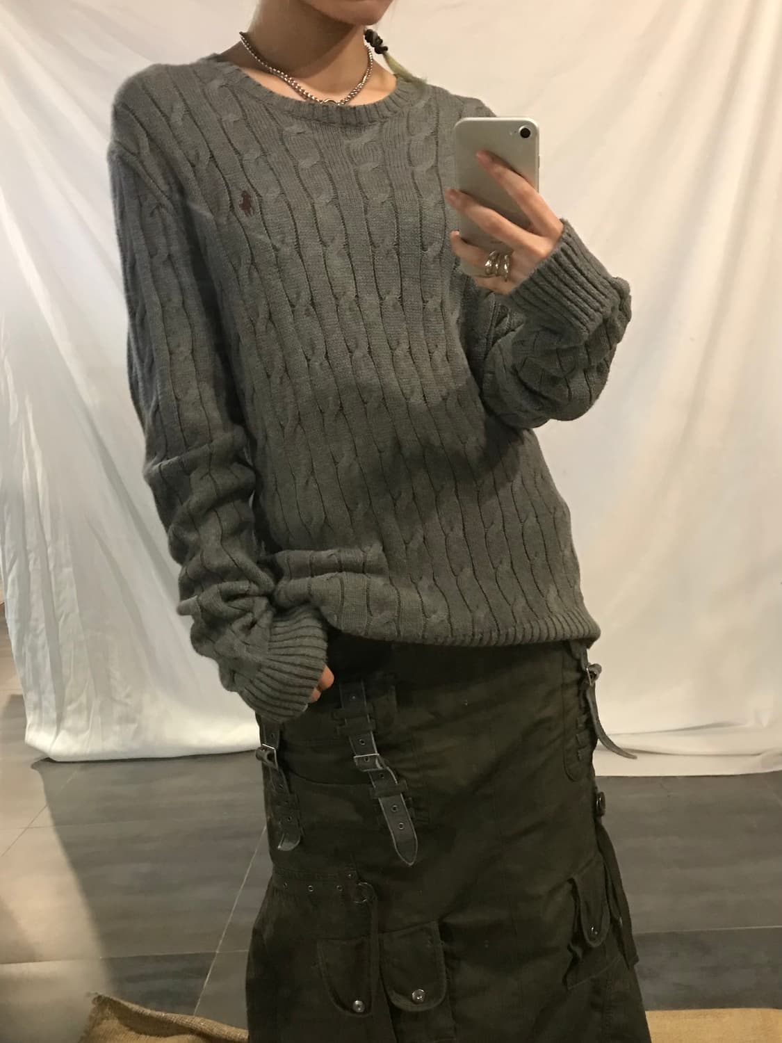Polo Ralph Lauren Grey Twisted Knitwear 상품이미지4