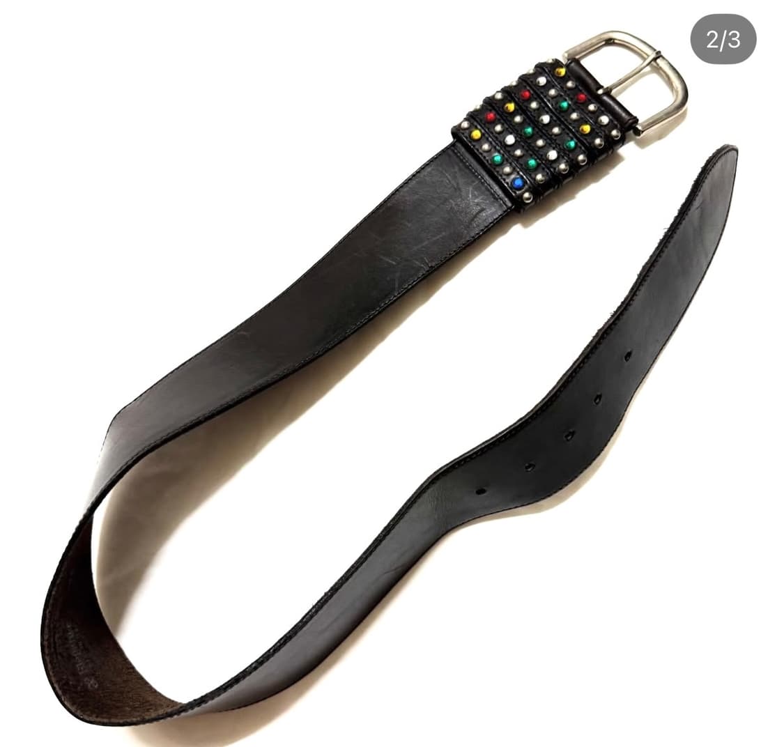 이태리 젬 스터드 빅 벨트 상품이미지2