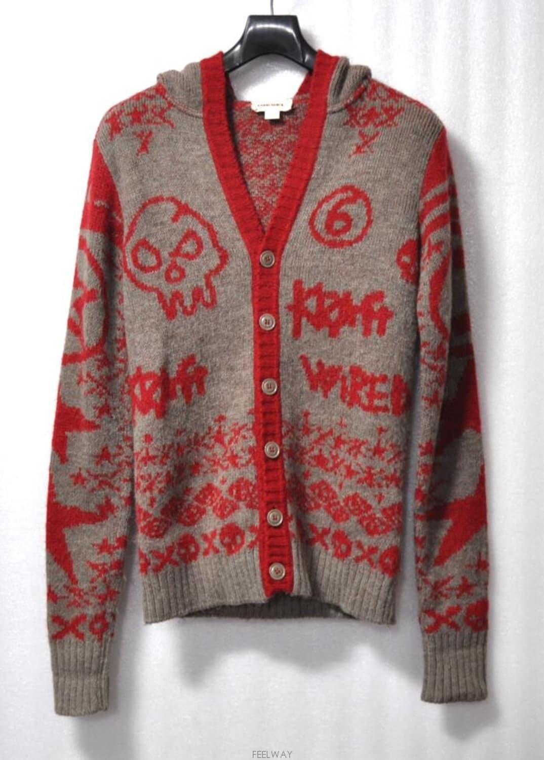 디젤/남성니트가디건식후드자켓(사이즈마른55) 상품이미지1