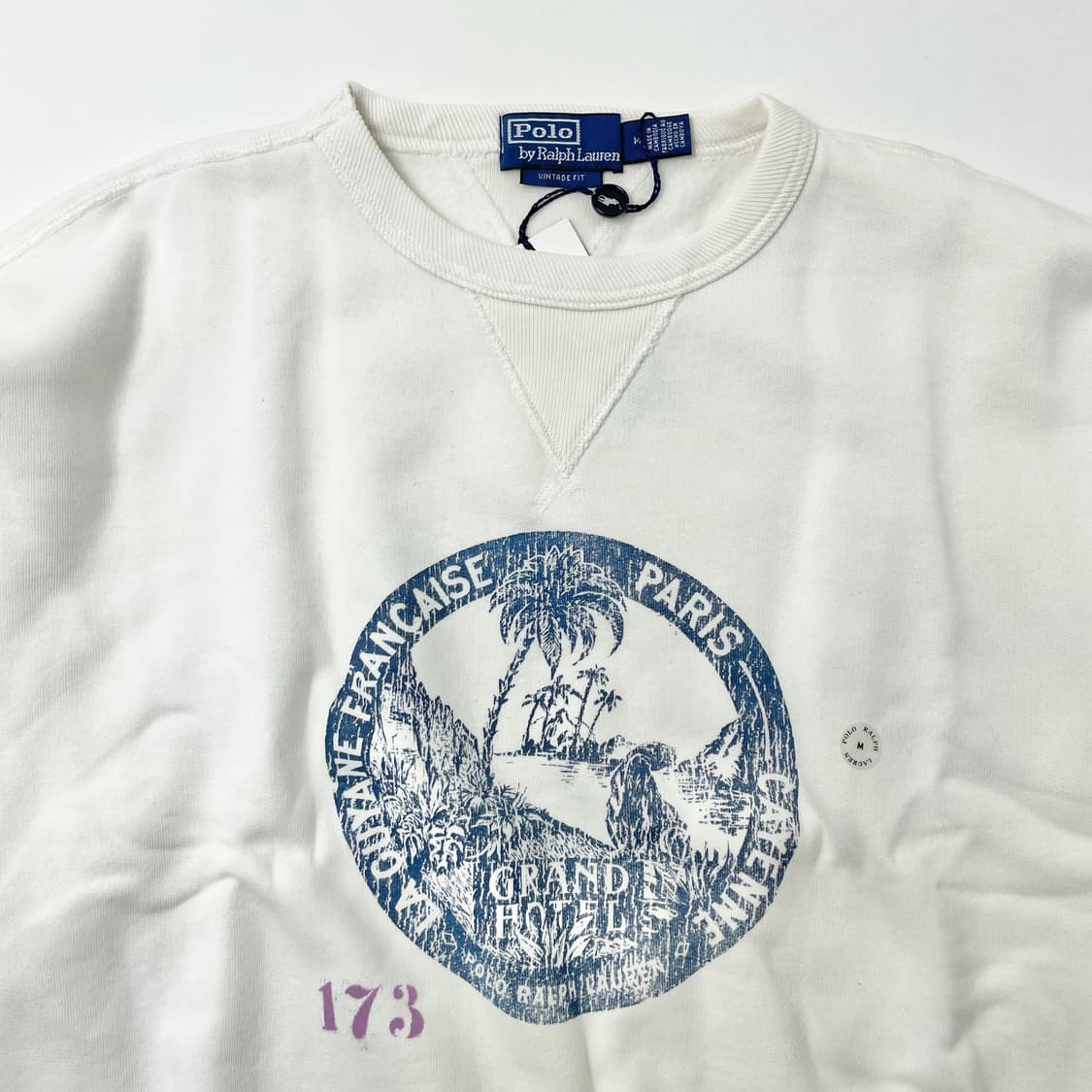 [새상품] 폴로 랄프로렌 빈티지 핏 플리스 그래픽 스웻셔츠 M 상품이미지4