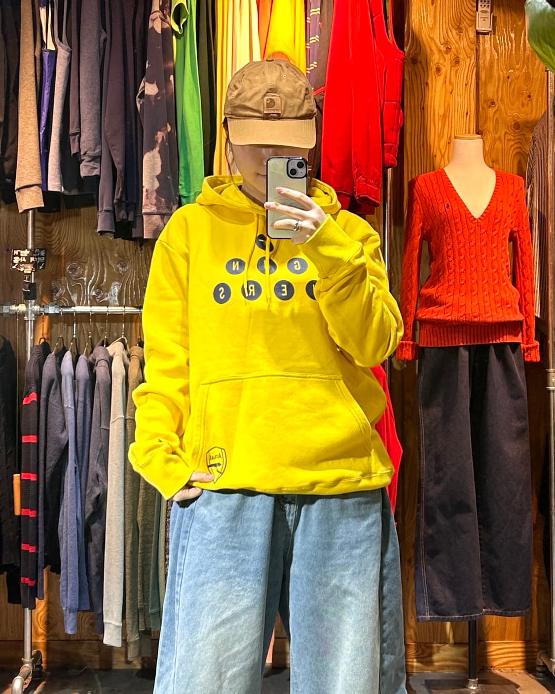 L 나이키 아스날 거너스 그래픽 옐로우 기모 후드티  상품이미지1