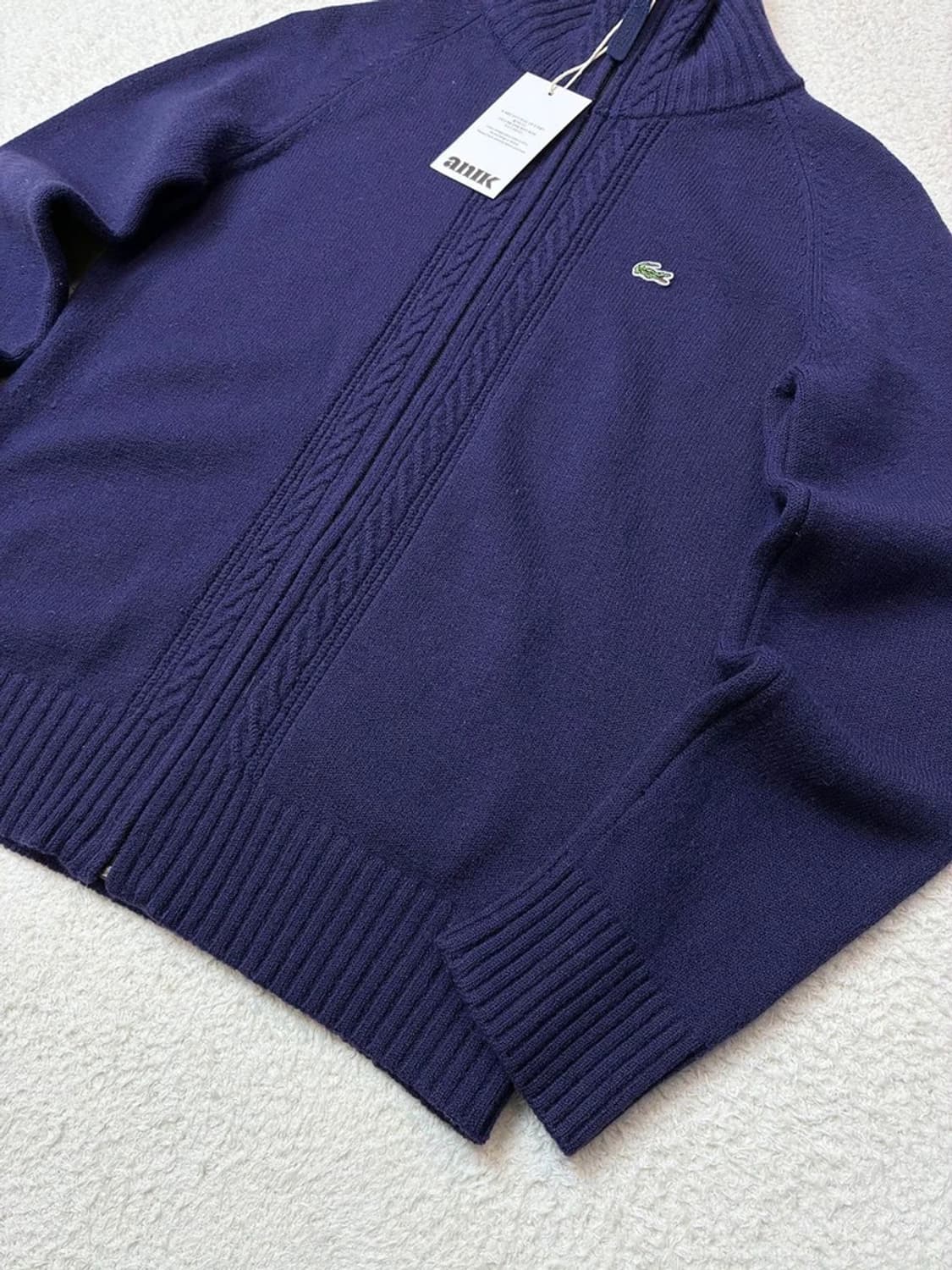 라코스테 00's 울 니트 집업 가디건 PN6090 상품이미지4